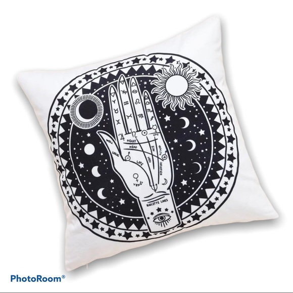Palmistry Sun Moon Throw Pillow Cover new - Picture 3 of 4